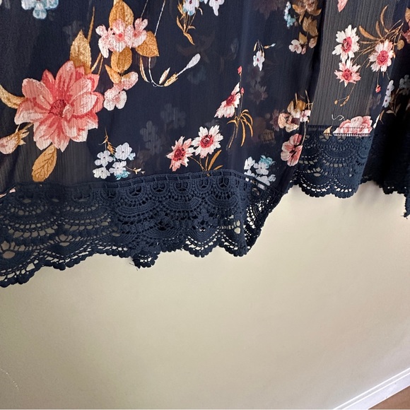 Rewind 1x Sheer Floral Duster - Picture 4 of 7